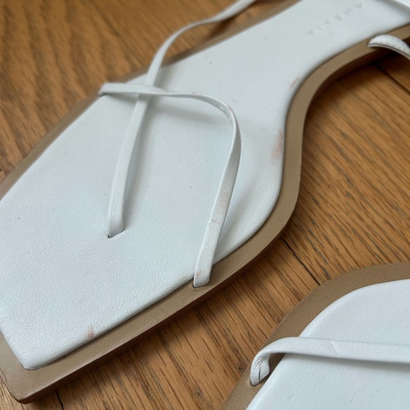 Studio Amelia Elegant White Strappy Sandals - Picture 6 of 9